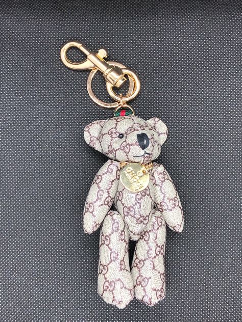 gucci teddy bear keychain